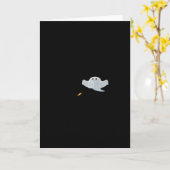 Eat Drink And Be Scary Halloween Trendy Casual  Kaart (Gele Bloem)