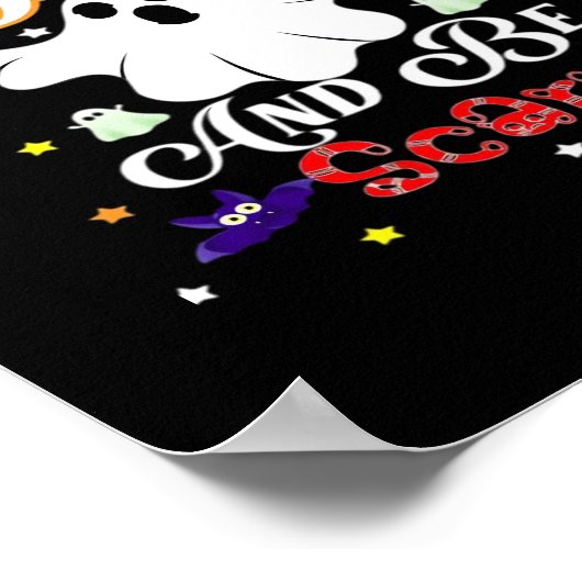 Eat Drink And Be Scary Happy Halloween Day Poster (Hoek)