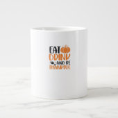 Eat Drink And Be Scary Minimal Clean Grote Koffiekop (Voorkant)