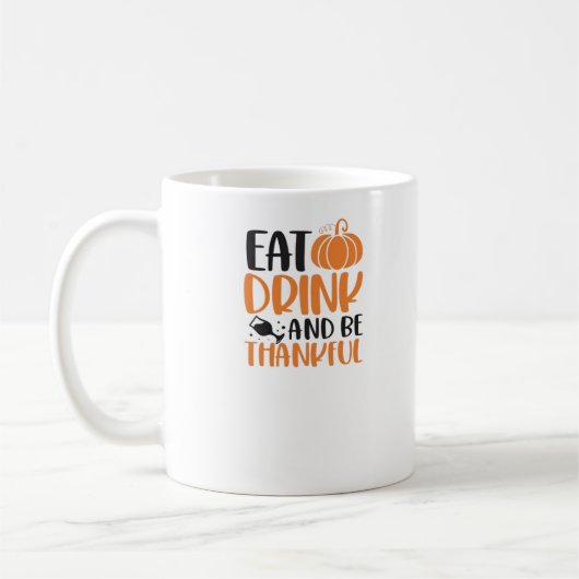 Eat Drink And Be Scary Minimal Clean Koffiemok (Links)