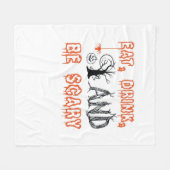 Eat Drink And Be Scary Minimal Quote Fleece Deken (Voorkant (Horizontaal))