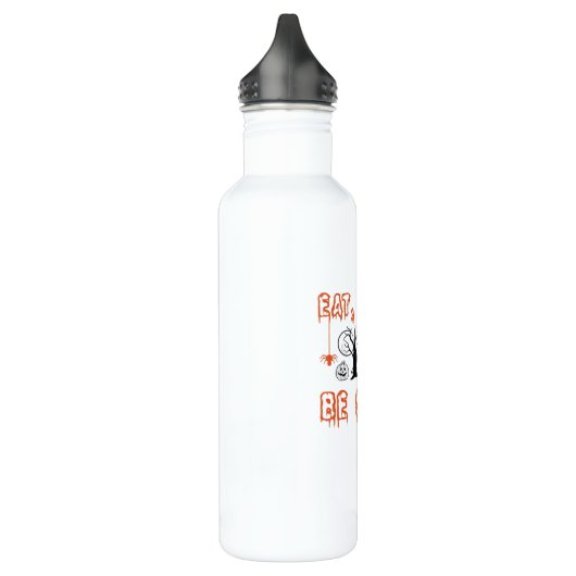 Eat Drink And Be Scary Minimal Quote Waterfles (Links)