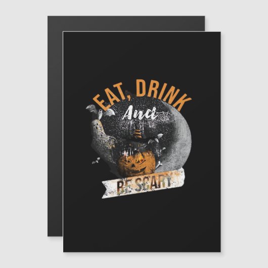 Eat Drink And Be Scary Retro Classic (Voorkant / Achterkant)