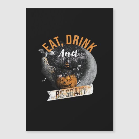 Eat Drink And Be Scary Retro Classic (Voorkant)