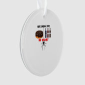 Eat Drink And Be Scary Retro Classic Ornament (voorkant)