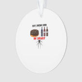 Eat Drink And Be Scary Retro Classic Ornament (voorkant)