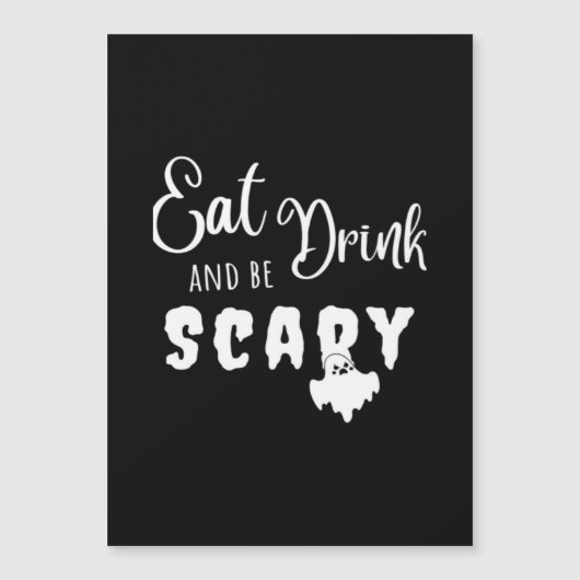 Eat Drink And Be Scary Retro Graphic (Voorkant)