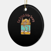 Eat Drink And Be Scary Simple Clean Keramisch Ornament (Links)
