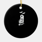 Eat Drink And Be Scary Trendy Graphic Keramisch Ornament (Voorkant)