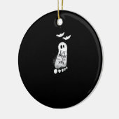 Eat Drink And Be Scary Trendy Graphic Keramisch Ornament (Links)