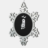 Eat Drink And Be Scary Trendy Graphic Tin Sneeuwvlok Ornament (Rechts)