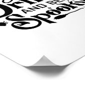 Eat Drink And Be Spooky Retro Classic Poster (Hoek)