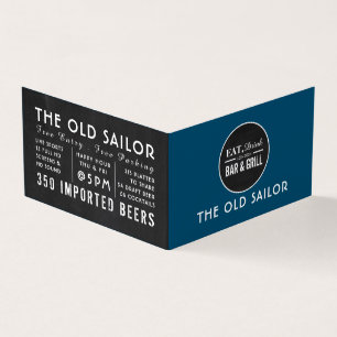 Eat, Drink Bar & grill Logo, Pub/Brewery, gedetail Visitekaartje