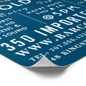 Eat, Drink Bar & grill Logo, Pub/Brewery Poster (Hoek)