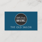 Eat, Drink Bar & grill Logo, Pub/Brewery Visitekaartje (Voorkant)