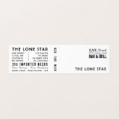 Eat, Drink Bar & Grill, Pub/Brewery, Gedetailleerd Visitekaartje (Buitenkant ongevouwen)