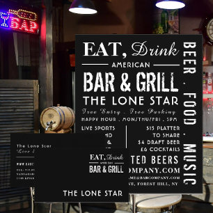 Eat, Drink Bar & Grill, Pub/Brewery Visitekaartje
