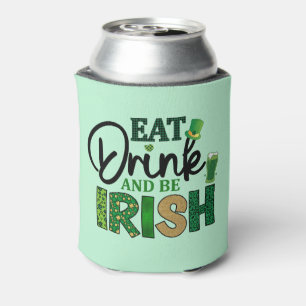 Eat Drink Be Irish Golf Beer Koelbox Koozie