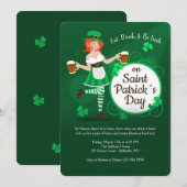 Eat, Drink & Be Irish Invitation Kaart (Voorkant / Achterkant)
