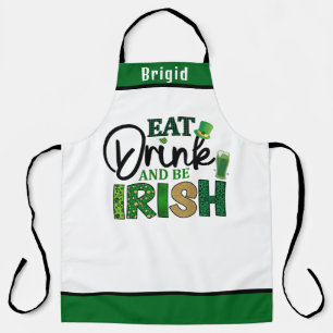 Eat Drink Be Irish Schort - Grappig persoonlijk ca