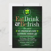 Eat/Drink/BE Irish St.Pat's Party Uitnodigingen (Voorkant)