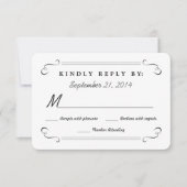 Eat Drink Be Married Rustic Wood Rounded RSVP (Voorkant)