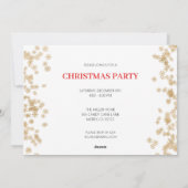 Eat Drink Be Merry Holiday Party Invitation Feestdagenkaart (Achterkant)