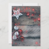 Eat Drink Be Merry Holiday Party Invitation Kaart (Achterkant)