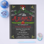 EAT-DRINK BE MERRY-kerstkaak Flyer (Enkel)