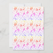 Eat Drink Be Merry Pink Christmas Potluck Kaart (Achterkant)