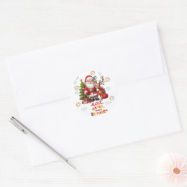 EAT DRINK BE MERRY RONDE STICKER