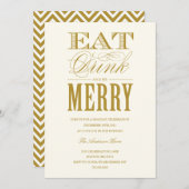 EAT, DRINK & BE MERRY | VERZOEK VAN DE PARTIJ VAN  KAART (Voorkant / Achterkant)