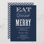 EAT, DRINK & BE MERRY | VERZOEK VAN DE PARTIJ VAN  KAART (Voorkant / Achterkant)