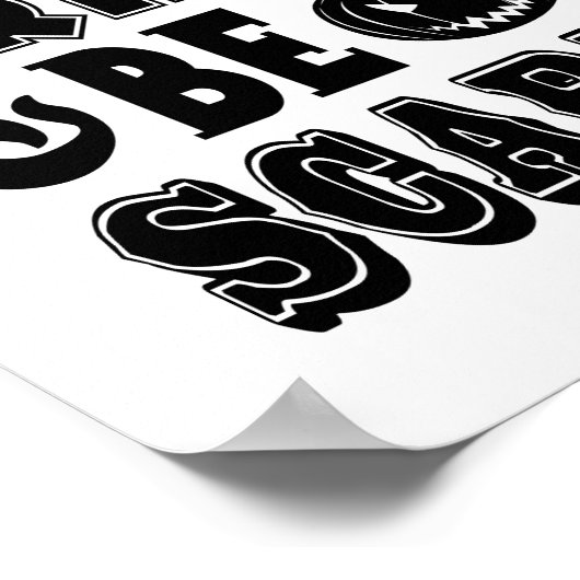 EAT DRINK & BE SCARY Funny Halloween Dinner Poster (Hoek)