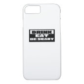Eat Drink Be Scary Funny Trendy Case-Mate iPhone Case (Achterkant)