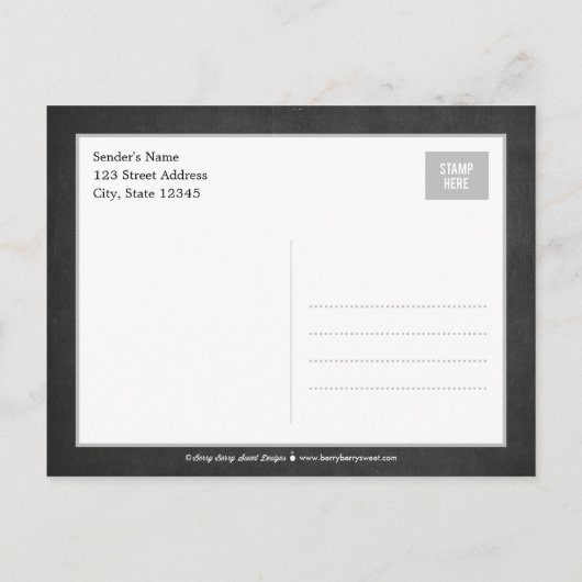 Eat Drink Be Scary Halloween Invitation Briefkaart (Achterkant)