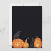 EAT-DRINK & BE SCARY Halloween Party Invitation Kaart (Achterkant)