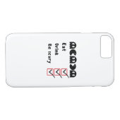 Eat Drink Be Scary Minimal Clean Case-Mate iPhone Case (Achterkant (Horizontaal))