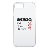 Eat Drink Be Scary Minimal Clean Case-Mate iPhone Case (Achterkant)