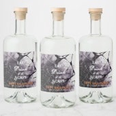Eat Drink & Be Scary Spider Web Happy Halloween Likeurfles Etiket (Flessen)