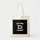 Eat Drink Be Scary Vampire Minimalist Style Tote Bag (Voorkant)