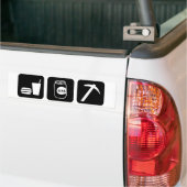 Eat Drink Beer Rockhound Bumpersticker (Op Truck)