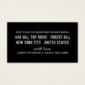 Eat Drink bij ons nieuwe thuis, wijziging adreskaa Visitekaartje (Achterkant)