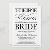 EAT, DRINK COLLECTIE | BRIDAL SHOWER INVITATION KAART (Voorkant / Achterkant)