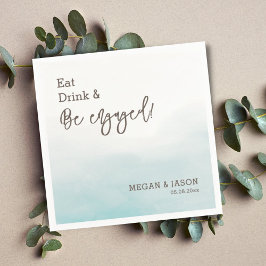 Eat-Drink: Dusty Blue Engagement Party Servet