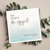 Eat-Drink: Dusty Blue Engagement Party Servet