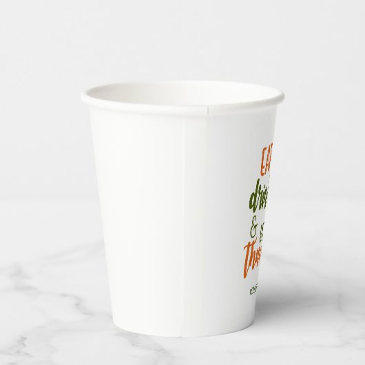 Eat-Drink: Een gelukkig bekertje Papieren Bekers (Rechts)