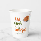 Eat-Drink: Een gelukkig bekertje Papieren Bekers (Voorkant)