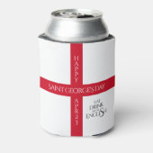 Eat Drink en be English St George's Cross Flag Blikjeskoeler (Blikje Achterkant)