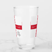Eat Drink en be English St George's Cross Flag Glas (Links)